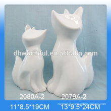 Creative ceramic home decoration in fox shape